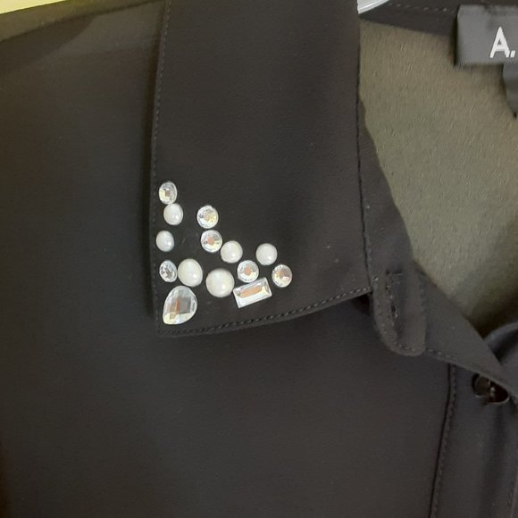A. Byer Embellished Long Sleeve Top - Picture 2 of 6